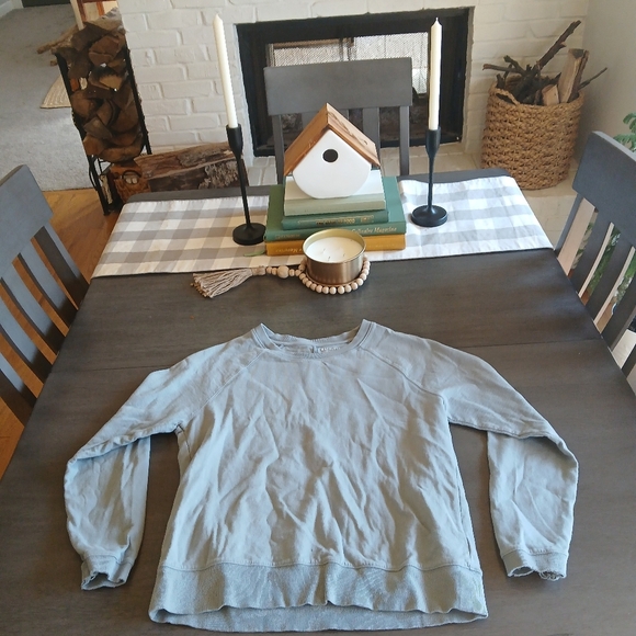 Athleta Nwot BLue Long Sleeve Sweatshirt SIZE Small - Picture 2 of 6